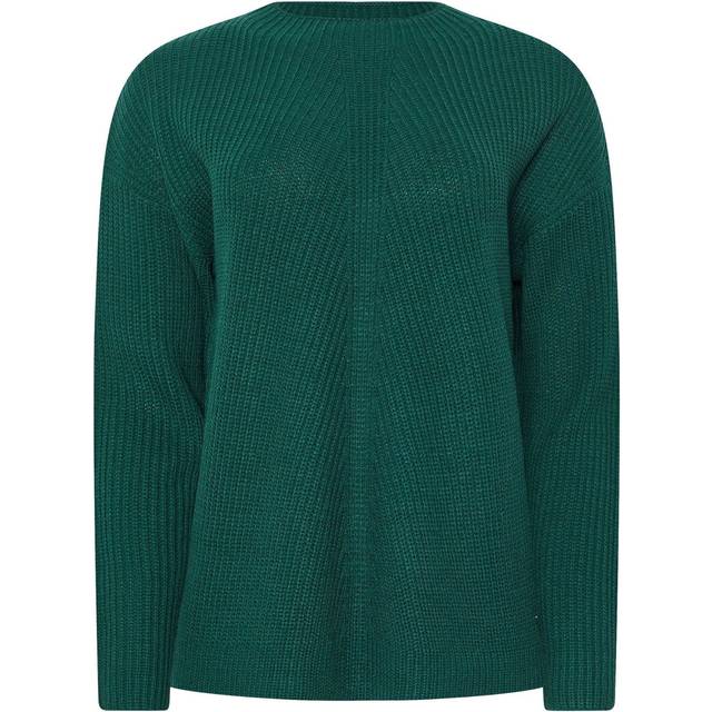 M&Co Womens M&Co Dark Green Funnel Neck Knitted Jumper Size 10-12