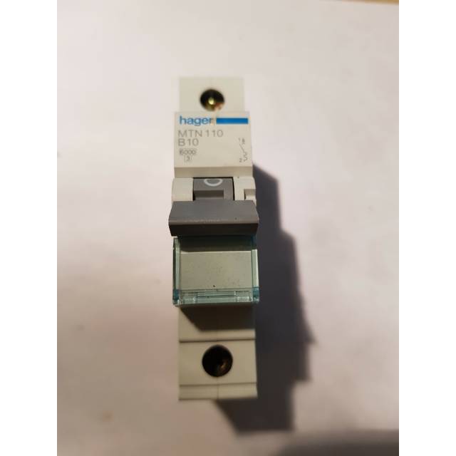 Hager 25A 1P MCB 6kA, Type B - MTN125