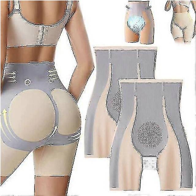 (2XL, Khaki 1pcs) High Waisted Tummy Control Pants, Women&#39;s Body Shaper Fiber Restoration Shaper Seamless High Waisted Tummy Body Shapewear