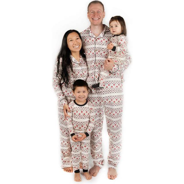 Burt's Bees Baby Family Jammies Matching Holiday Organic Cotton Pajamas  Bold Fair Isle  Baby 1-Piece 9 Months