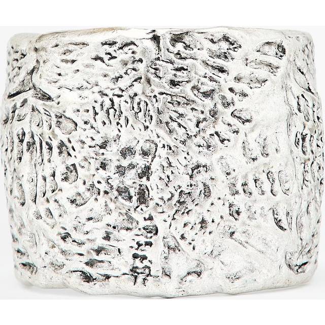 Textured Metal Bangle - Silver - 01 - Massimo Dutti - Women