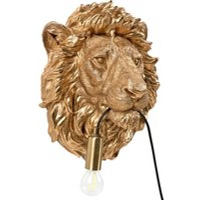 Beliani Glam Wall Lamp Lion Simba Gold - One Size