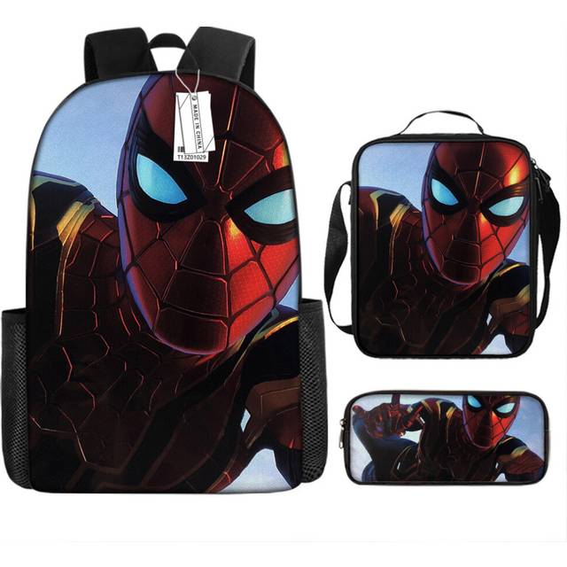 (17 styles, 17-inch backpack) Marvel Spider-Man Avengers peripheral street fashion middle school student schoolbag backpack cartoon anime backpack