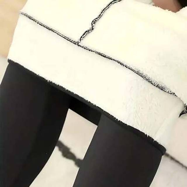 SHEIN Fleece Lined Leggings Women - Thick Soft High Waisted Black Tummy Control Thermal Warm Pants For Cold Winter