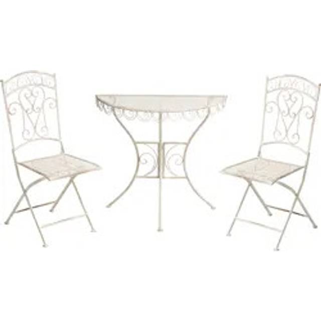 Bistro Set JUINA Metal Light Beige
