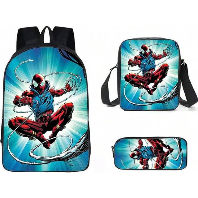 (61, 17-inch backpack) Spider-Man Avengers peripheral street fashion primary school student schoolbag backpack cartoon backpack