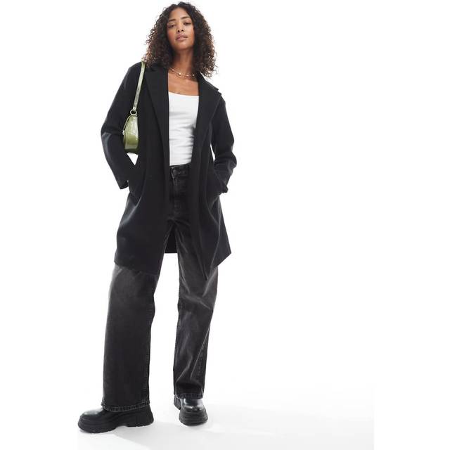 New Look Women's Black Unlined Tailored Coat - UK 16