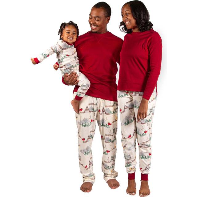 Burt's Bees Baby Baby 2-Piece Family Jammies Matching Holiday Organic Cotton Pajamas  Santa's Sleigh  24 Months