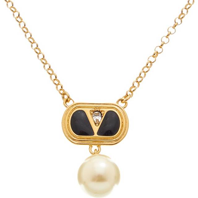 Valentino Ovalette Swarovski Necklace