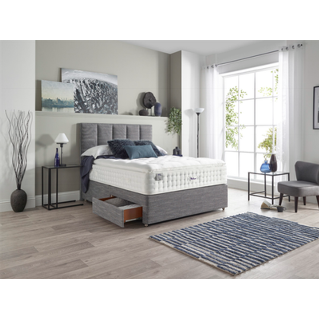 Relyon Chiltern Natural Luxury Pillowtop 2500 Mattress - 36Cm - Medium Firm - Double - One Size