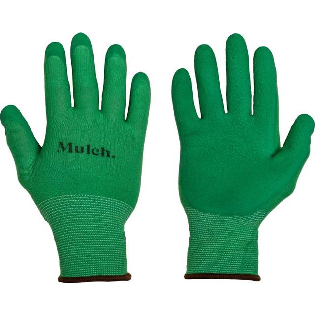 Mulch Textured Palm Gardening Gloves Soft Bamboo & Cotton Size 9 Large