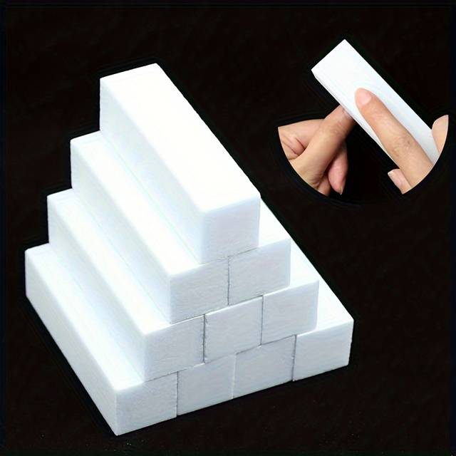 TEMU 10 Pack Nail File Buffer Block Grinding Pedicure Polishing Grinding Manicure Manicure Sponge Buffer Polishing Care Tool