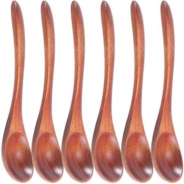 Small Wooden Spoons, 6pcs Wooden Teaspoon For Cooking Small Condiments6629