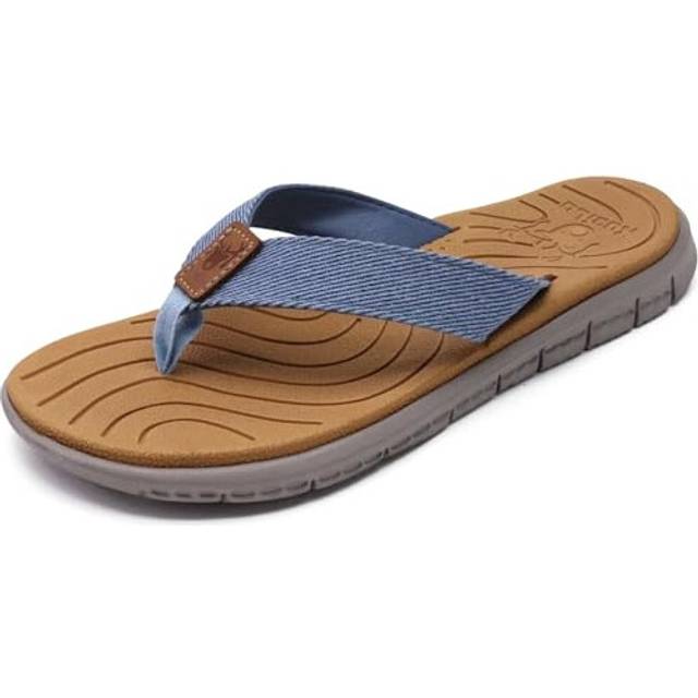 KuaiLu Flip Flops Women Leather Arch Support Summer Wide Fit Beach Pool Ladies Thong Sandals Yoga Memory Foam Cushion Slip On Shower Cloth Fabric Ort