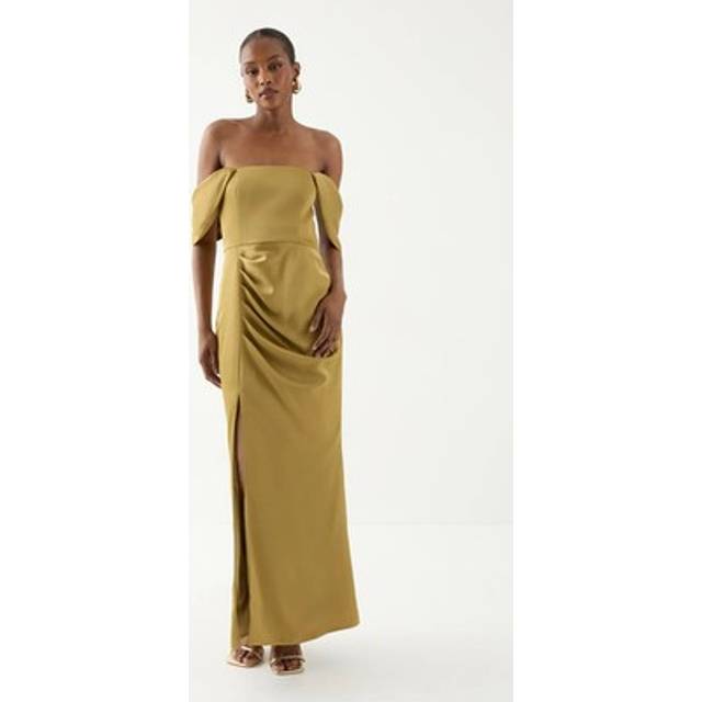 Misspap Olive Bridesmaid Dress Womens Occasion Dresses