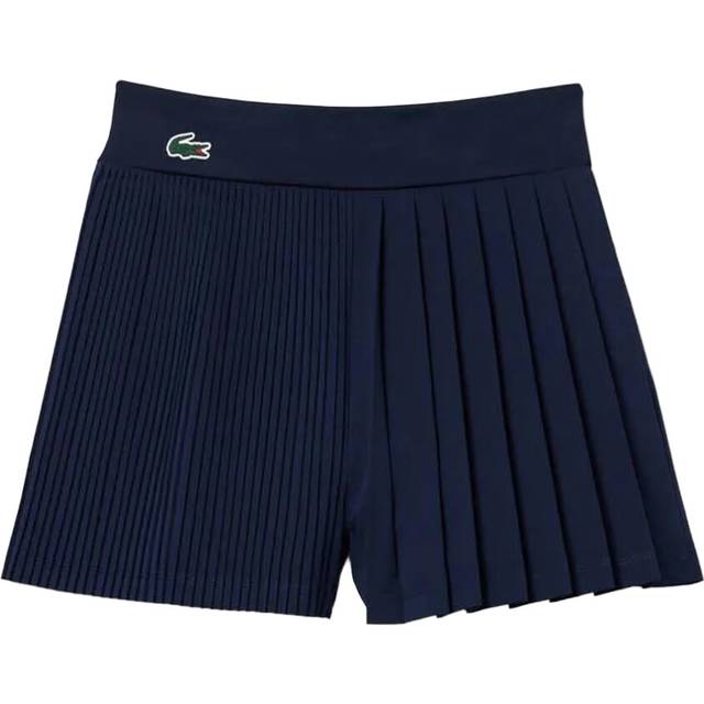 (6 UK, Blue) Lacoste Womens/Ladies Lined Pleated Tennis Shorts