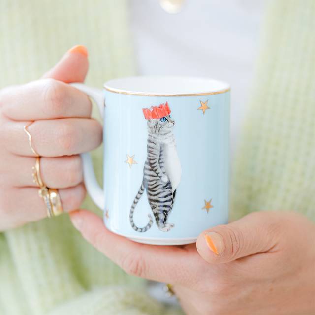 Chrismas Cat Mug Small - Multi (*)