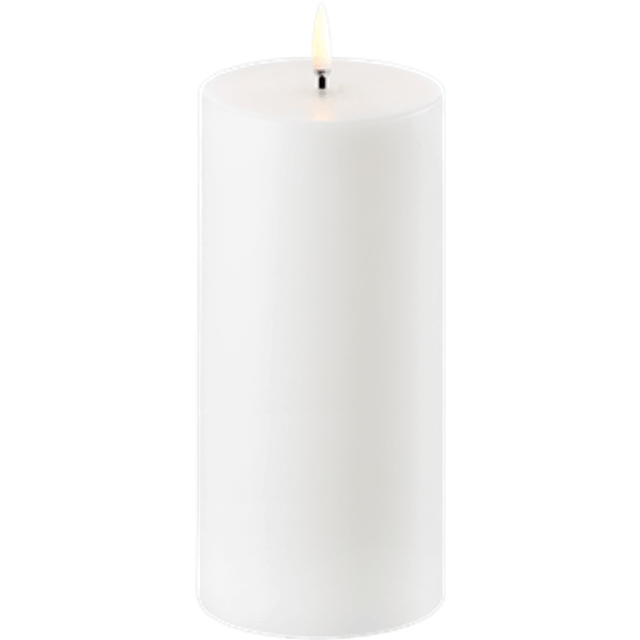 Uyuni - Led Blockljus Nordic White 7,8x15,2 Cm - Vit