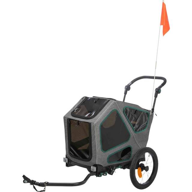 Trixie Premium Cykelvagn Hund Gr&aring; (S)