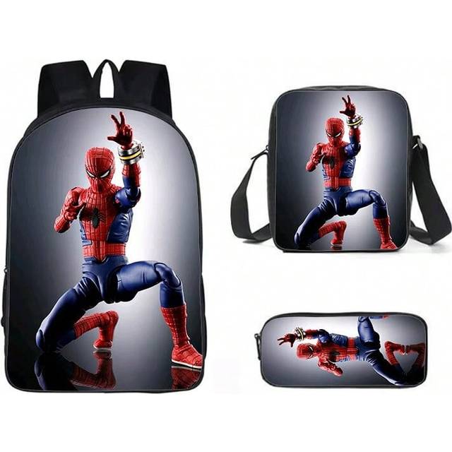 (12, 17-inch backpack) Spider-Man Avengers peripheral street fashion primary school student schoolbag backpack cartoon backpack