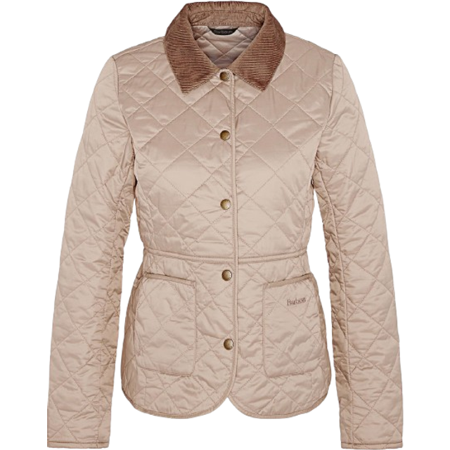Barbour Deveron Quilt - Beige, Beige, Size 12, Women