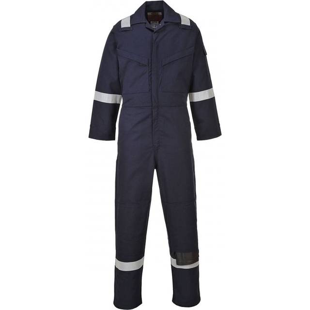 Portwest Flame Resistant Anti-Static Coverall 350g - Navy - XXL - Regular