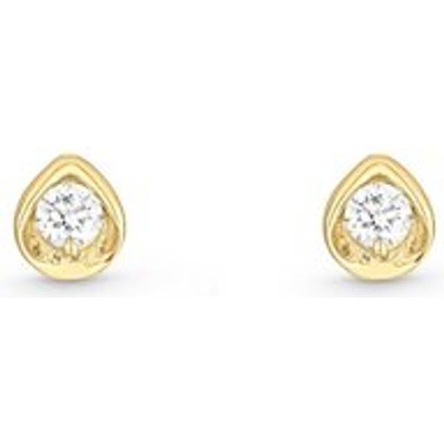 9ct Yellow Gold Diamond Earrings - Gold/Yellow Gold