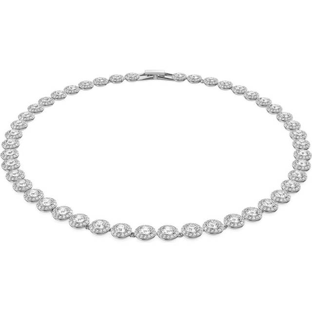 Swarovski - Una Angelic Tennis necklace - women - Ruthenium Plated Metal/Swarovski Crystal - One Size - White