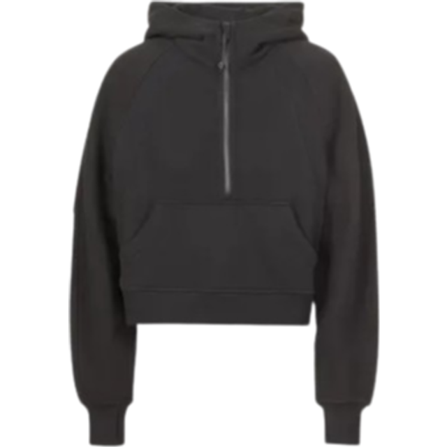 Womens Lululemon Scuba Brand-Embroidered Cotton-Blend Hoody