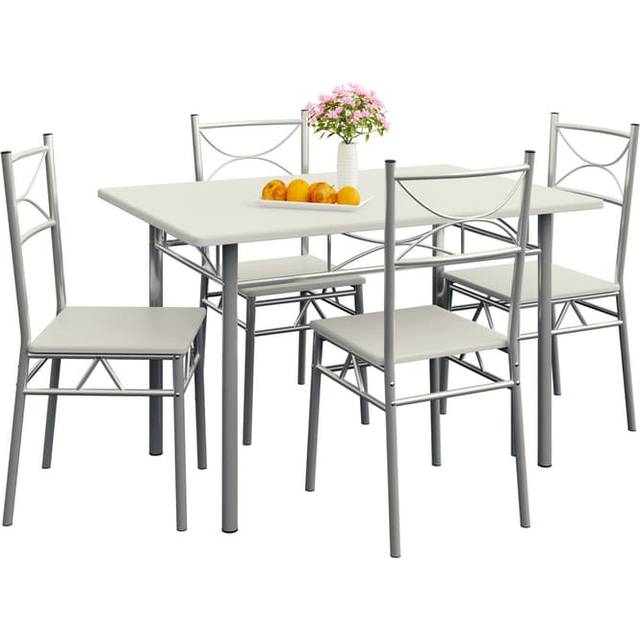 Dining Set Paul 5Pcs White