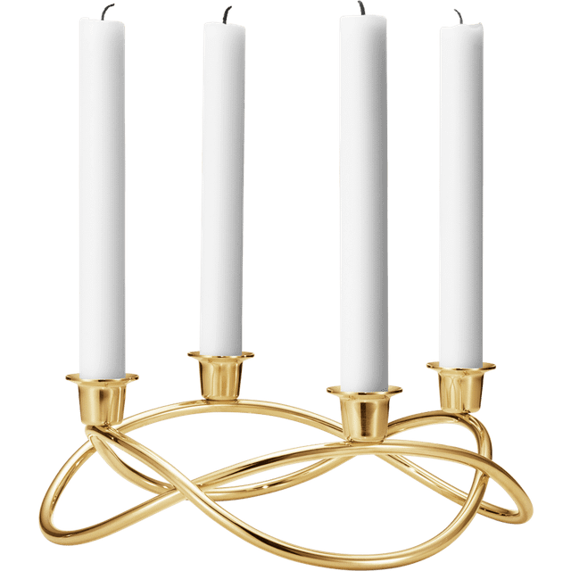 Georg Jensen Season Gold Advent Candle Holder 26cm