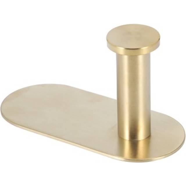 Wall Mounted Hand Towel Bar Rack Brushed Gold Stainless Steel Round Toilet 3748