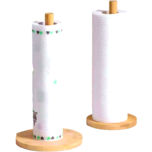 SHEIN 1 Piece Kitchen Tissue Rack, Multi-Purpose Wooden Rack (Suitable For Cling Film, Disposable Cloths, Tissues, Hair Rings), Closet Storage Rack, Dining