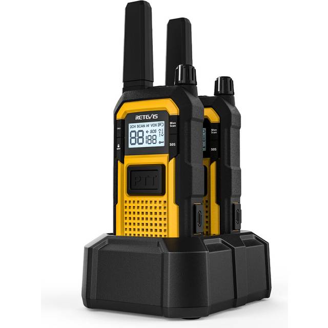 Retevis RB648 Rugged Walkie Talkies for Adults, Waterproof Two Way Radio IP67, Advanced Triple Proof, USB-C, 2000mAh, Vibration SOS Emergency Walkie