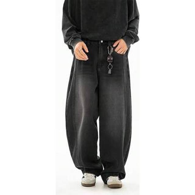 SHEIN Loose Vintage Wide Leg Jeans For Men, Pioneering Street Style Casual Relaxed Fit, Fashion Forward All/Global/Oversized