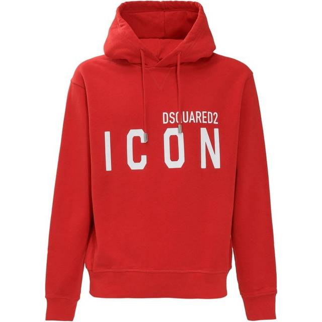 Dsquared2 Cool Fit Large Icon Logo Dark Red Hoodie