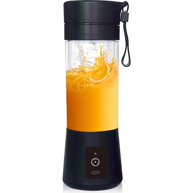 Bärbar mixer för shakes och smoothies Personlig storlek enstaka serveringsfärdig fruktjuicerbägare svart