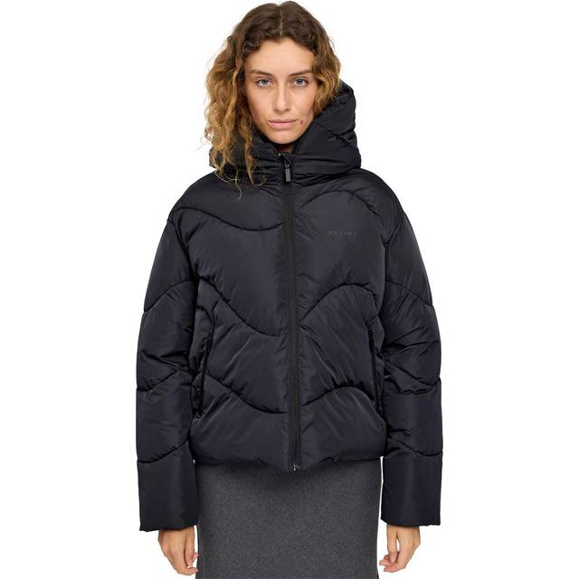 Mazine - Women's Waves Quilt Short Puffer Jacket - Winter jacket size M, black