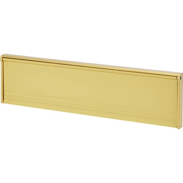 Diall Gold Effect Aluminium Letterbox (W)292mm - One Size