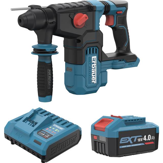 Erbauer 18V Li-ion EXT Keep Cool Brushless V2 Cordless SDS+ drill (1 x 4Ah) ERI1078SDS