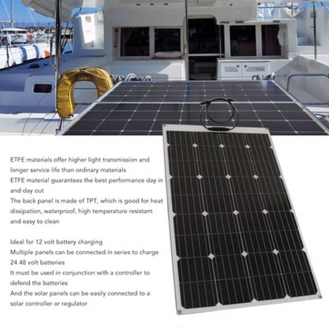 Hg 200w Solar Panel Flexible Lightweight Waterproof Solar Power Panel Charger Fo
