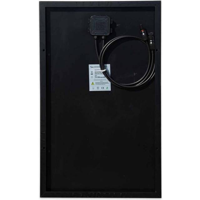 50w Black Lowenergie Solar Panel Mono-Crystalline PV Boat Caravan Home