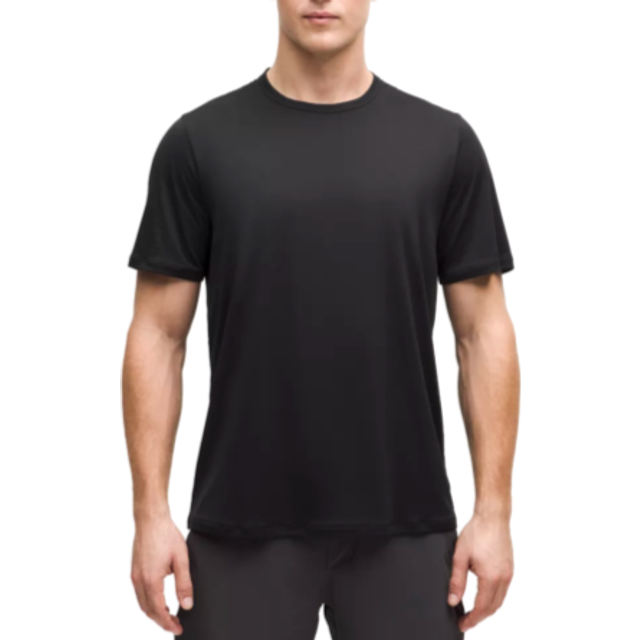 lululemon – Men's Mile Maker Run Crew Lightweight Short-Sleeve Shirt – Color Black – Size Small