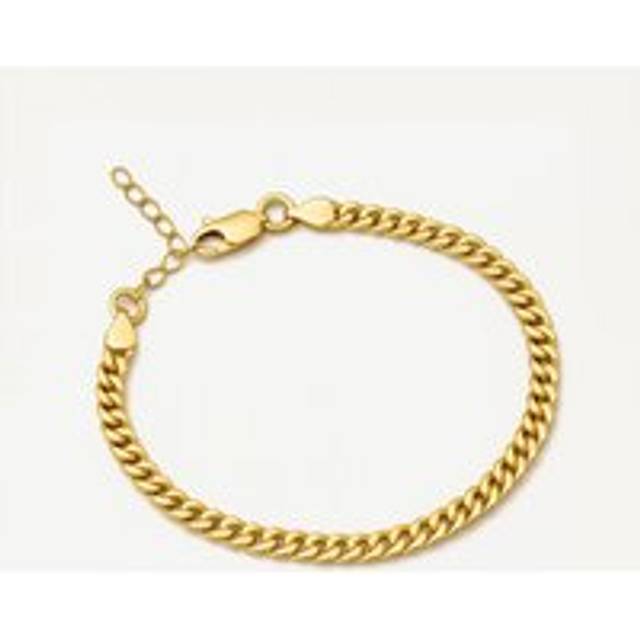 18k Gold Women's Cuban Curb Chain Bracelet - One Size