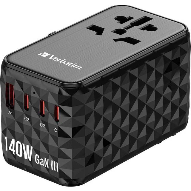 Verbatim GAN III UTA-06 Universal Travel Adapter 100W