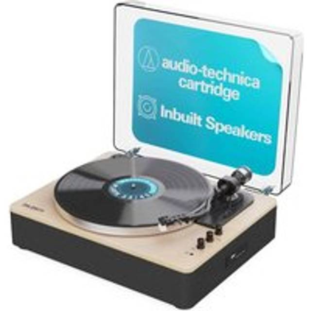 Majority Folio Turntable , All In One System, Integrated Stereo Speakers ,at3600L Cartridge, Bt Playback, Usb Recording & Playback, Rca Output,aluminium Platter, Counterweight & Pitch Control, Black