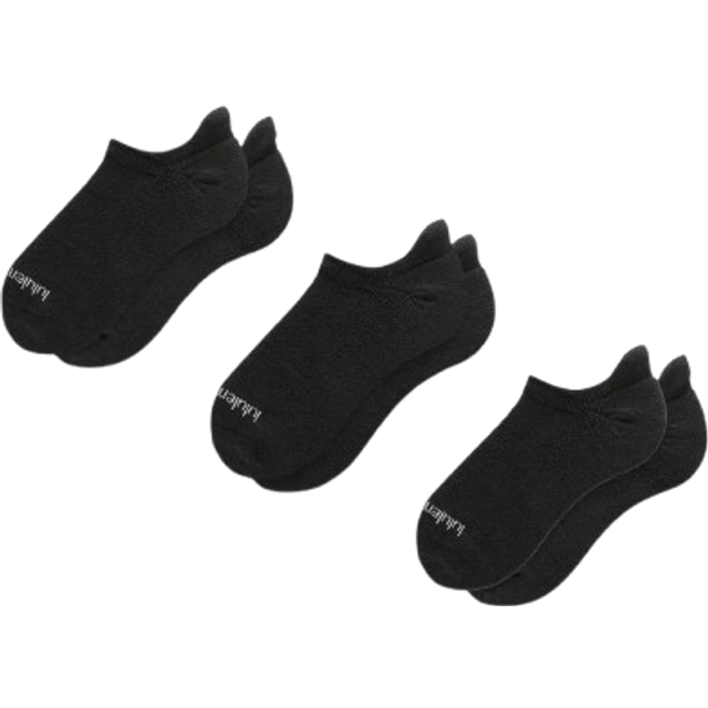 lululemon – Unisex Daily Essential Tab Socks 3 Pack – Color Black – Size Large