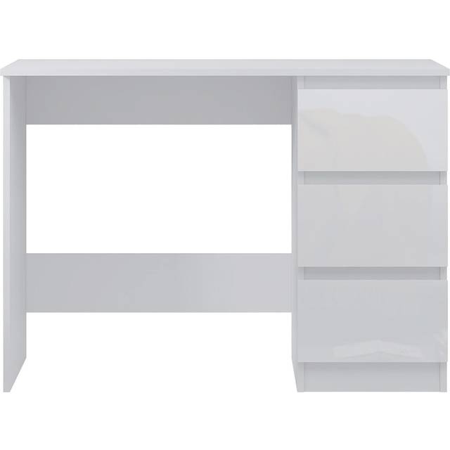 FWStyle Stora 3 Drawer White Gloss Dressing Table