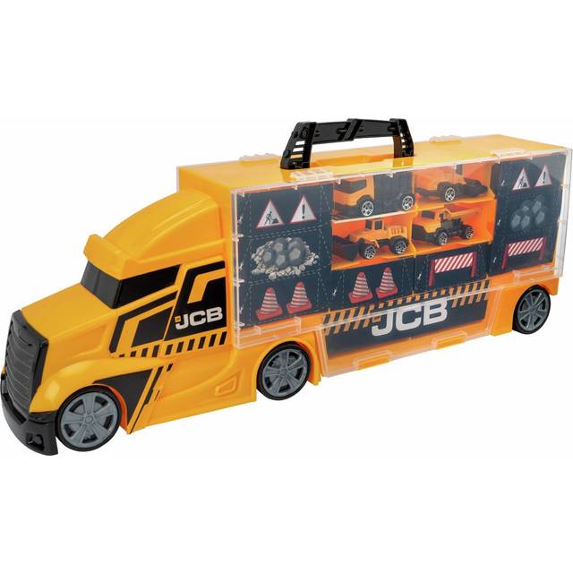Teamsterz JCB Medium Construction Car Transporter Truck