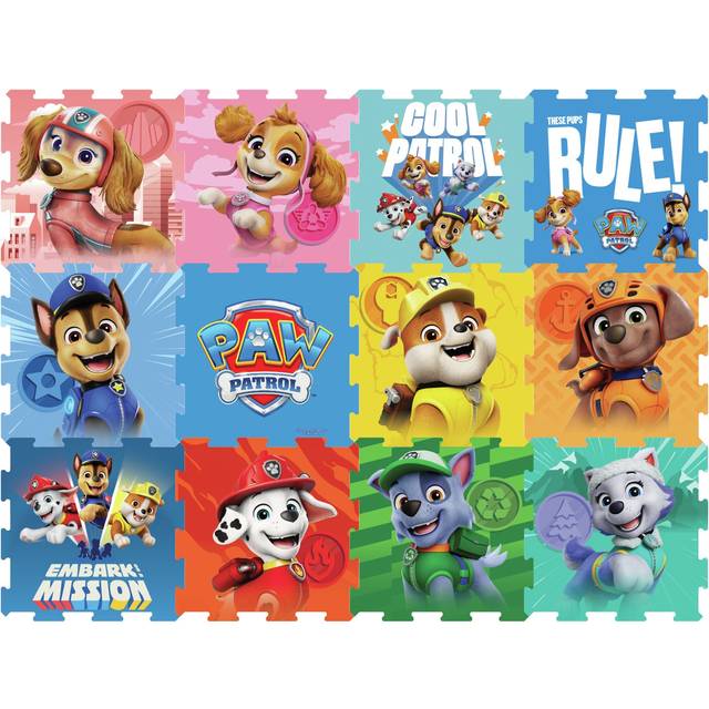 Paw Patrol 12 Piece Eva Play Mat